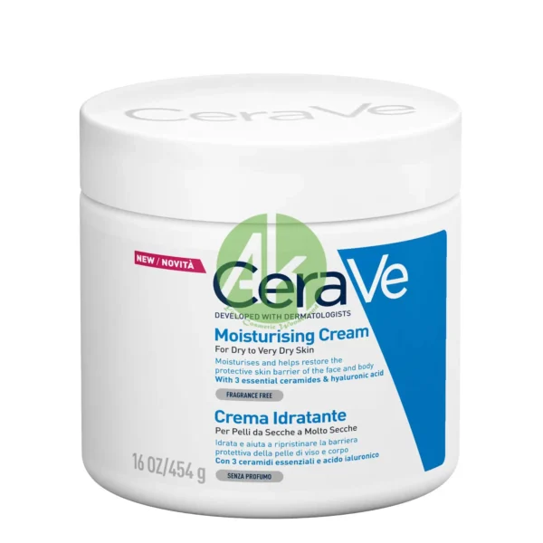 Cerave Moisturizing Cream Dry To Very Dry Skin 454G