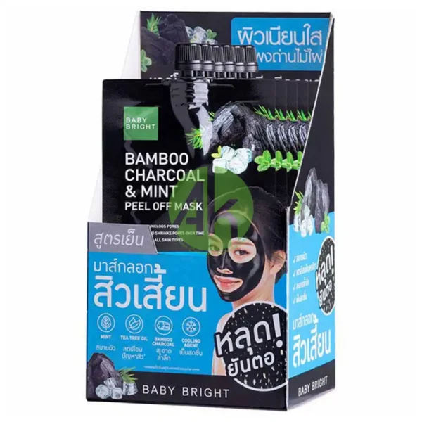 Baby Bright Bamboo Charcoal and Mint Peel Mask