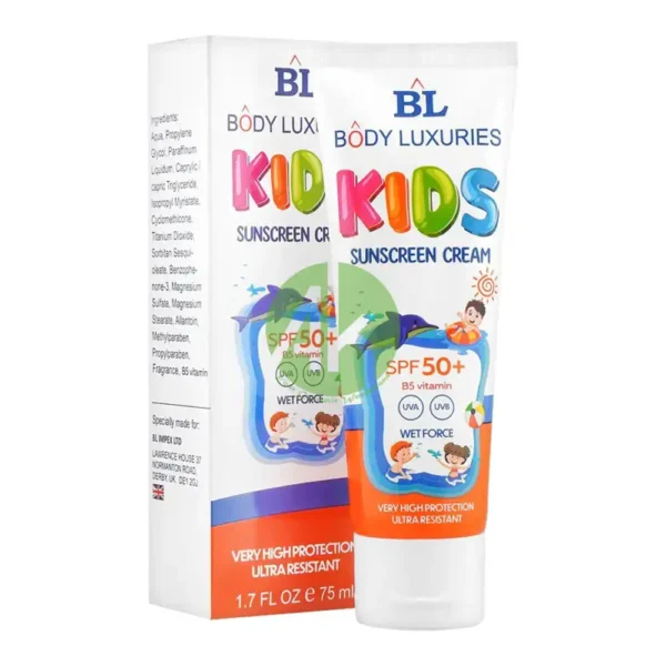 Body Luxuries Kids Sunscreen Cream 75ML SPF50+