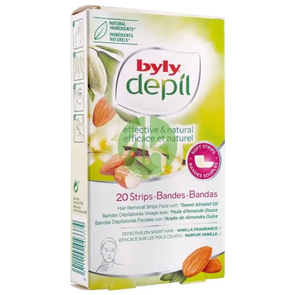 Byly Almond Face 20 Wax Strips