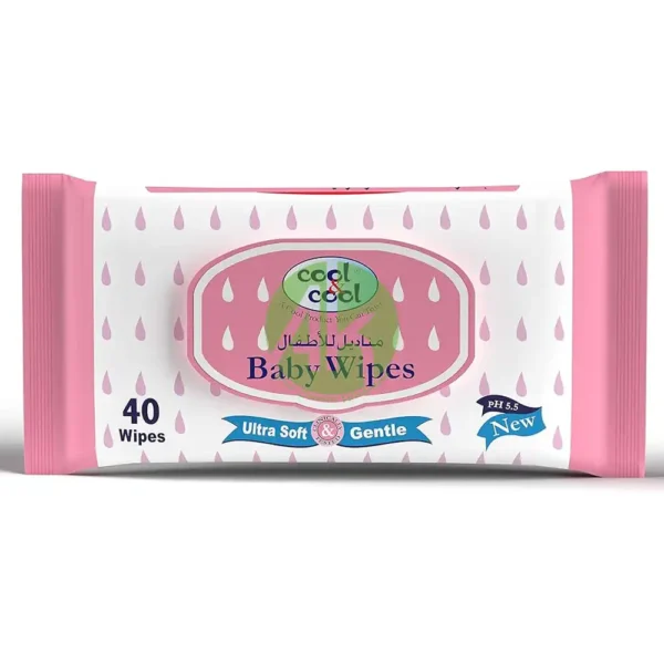 Cool and Cool Baby Wipes 40-Pieces B-2382