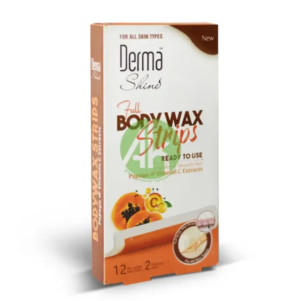 Derma Shine Body Wax Strips Papaya