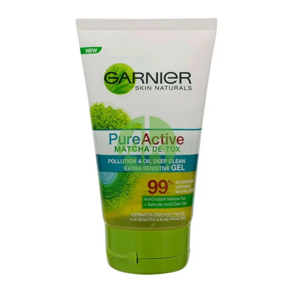 Garnier Pure Active Matcha Detox Wash Gel 100ML