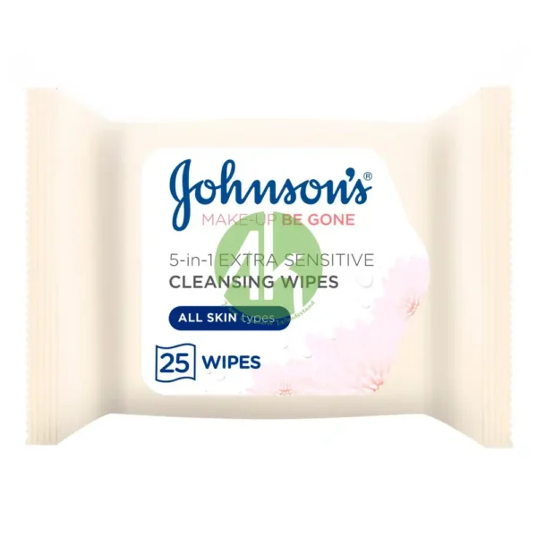 Johnsons MakeUp Be Gone Sensitive 25-Wipes