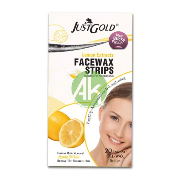 Just Gold Lemon Face Wax Strips 20