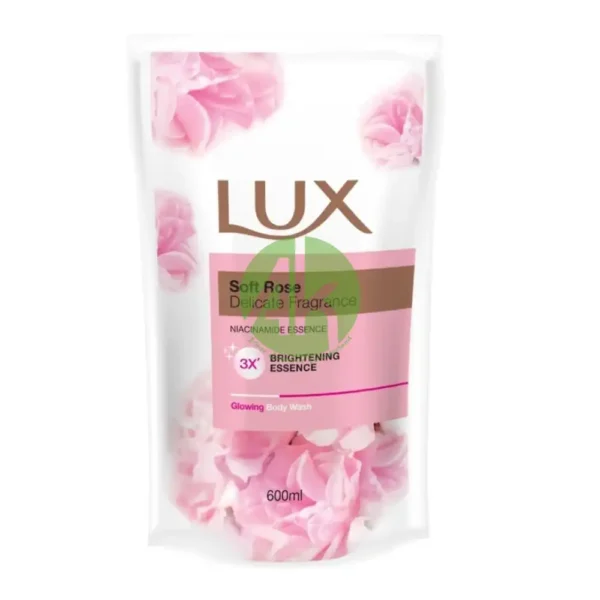 Lux Soft Rose Body Wash Pouch 600ML