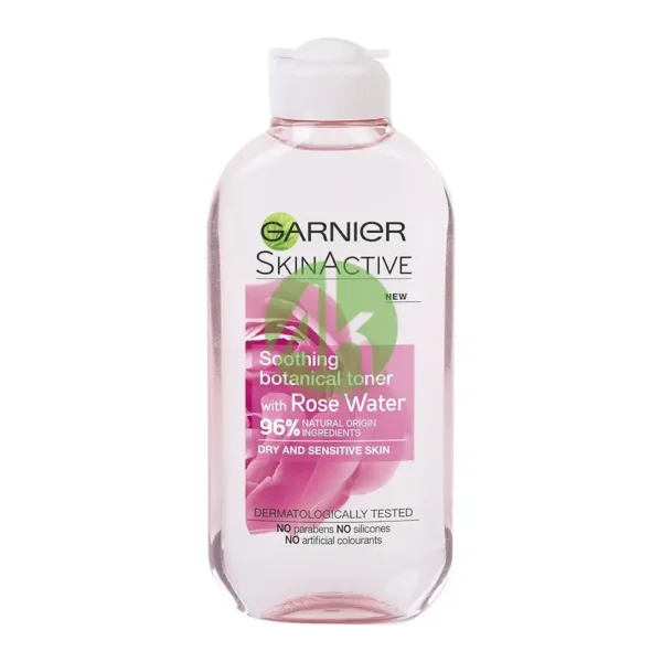 Garnier Natural Rose Water Toner 200ML for Sensitive Skin