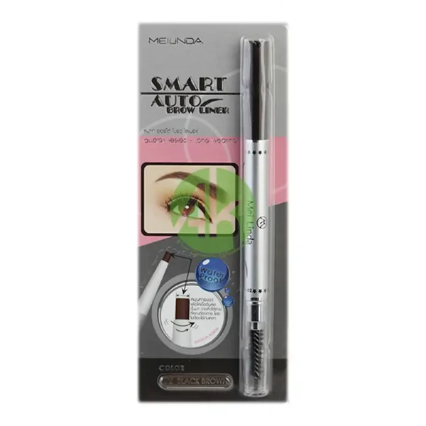 Meilinda Smart Auto Brow Liner 02 Black Brown