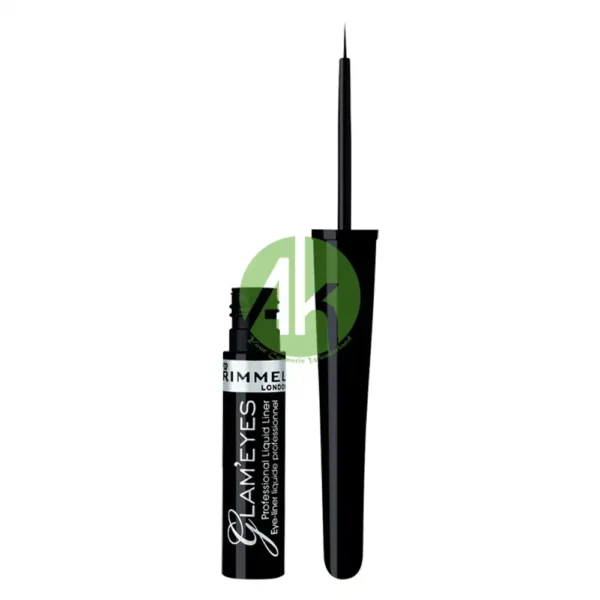 Rimmel Glam Eyes Liquid Eyeliner 3.5ML Black Glamour