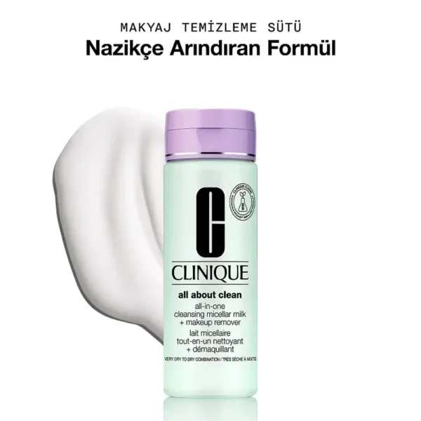 Clinique Cleansing Micellar Milk Makeup Remover Dry Skin 200ML