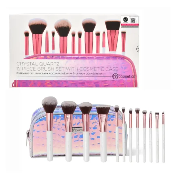 BH Cosmetics Crystal Brush Set Kit+Bag 12 Pieces