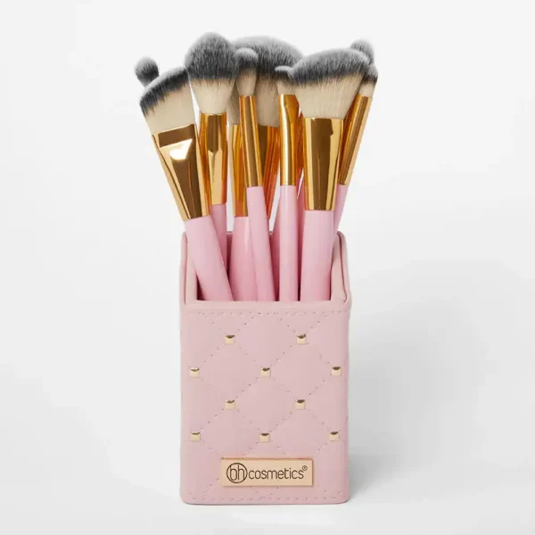 BH Cosmetics Pink Studded Brush Set 12 Pieces