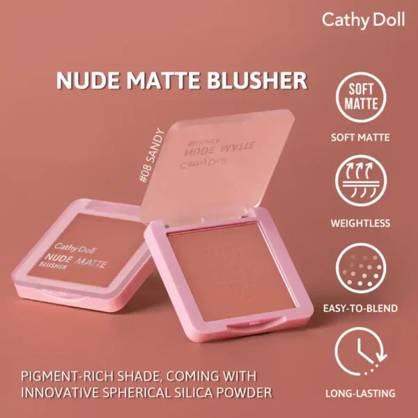 Cathy Doll Nude Matte Blusher 08