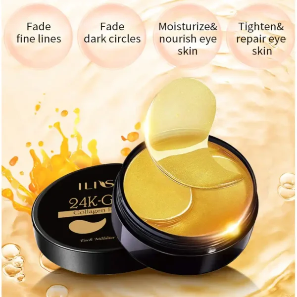 Dr Rashel 24K Gold Collagen Hydrogel Eye Mask 60s - Image 2