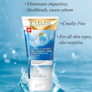 Eveline Facemed+ Cleansing Gel + Scrub + Mask 150ML