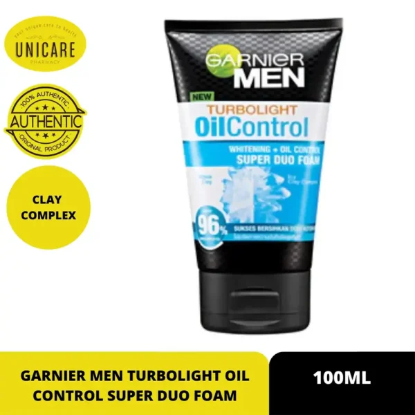 Garnier Men Turbo Light Oil Control Duo Foam 100ML