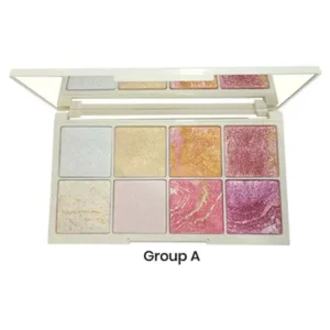 Glamorous Face 8 Color Baked Highlighter and Blush Kit