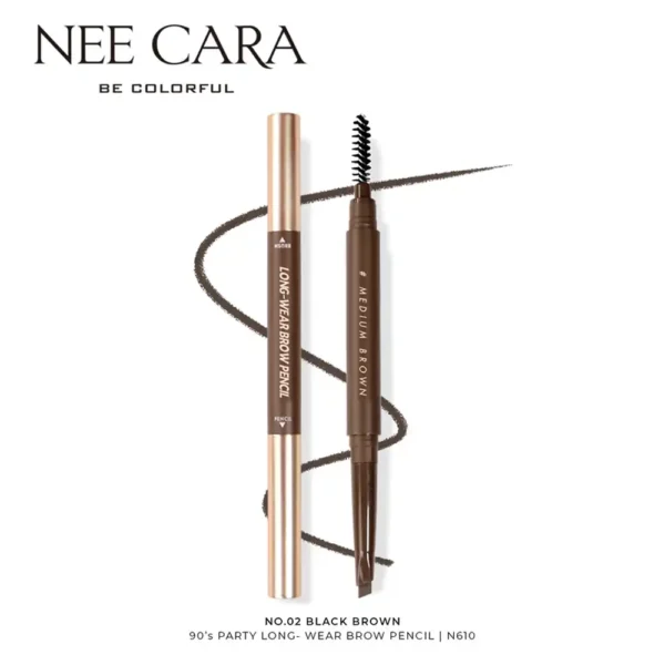 Nee Cara Long Wear Brow Pencil 03