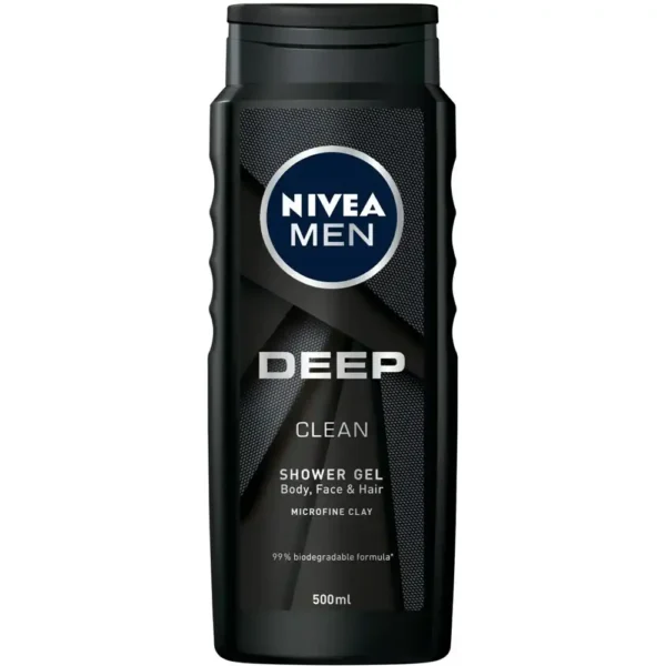 Nivea Men Deep Clean Shower Gel 500ML