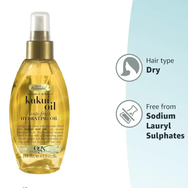 OGX Hair Oil Kukui Oil 118ML