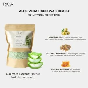 Rica Aloe Vera Hard Wax Beads 150G