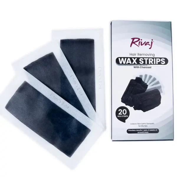 Rivaj UK Charcoal Hair Removing Wax 20 Strips