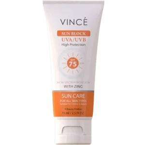 Vince UVA and UVB Protector Sunscreen SPF 75 80ML