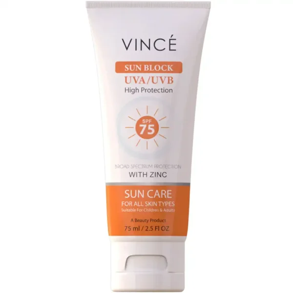 Vince UVA and UVB Protector Sunscreen SPF 75 80ML