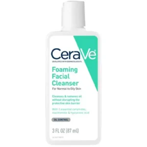 Cerave Foaming Facial Cleanser 87ml Normal To Oily Skin