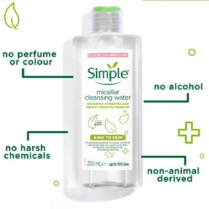Simple Kind to Skin Soothing Micellar Cleansing Water 200ml
