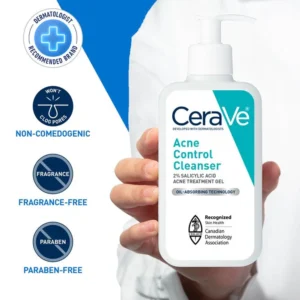 CeraVe Acne Control Cleanser Salicylic Acid Treatment Gel 355ml