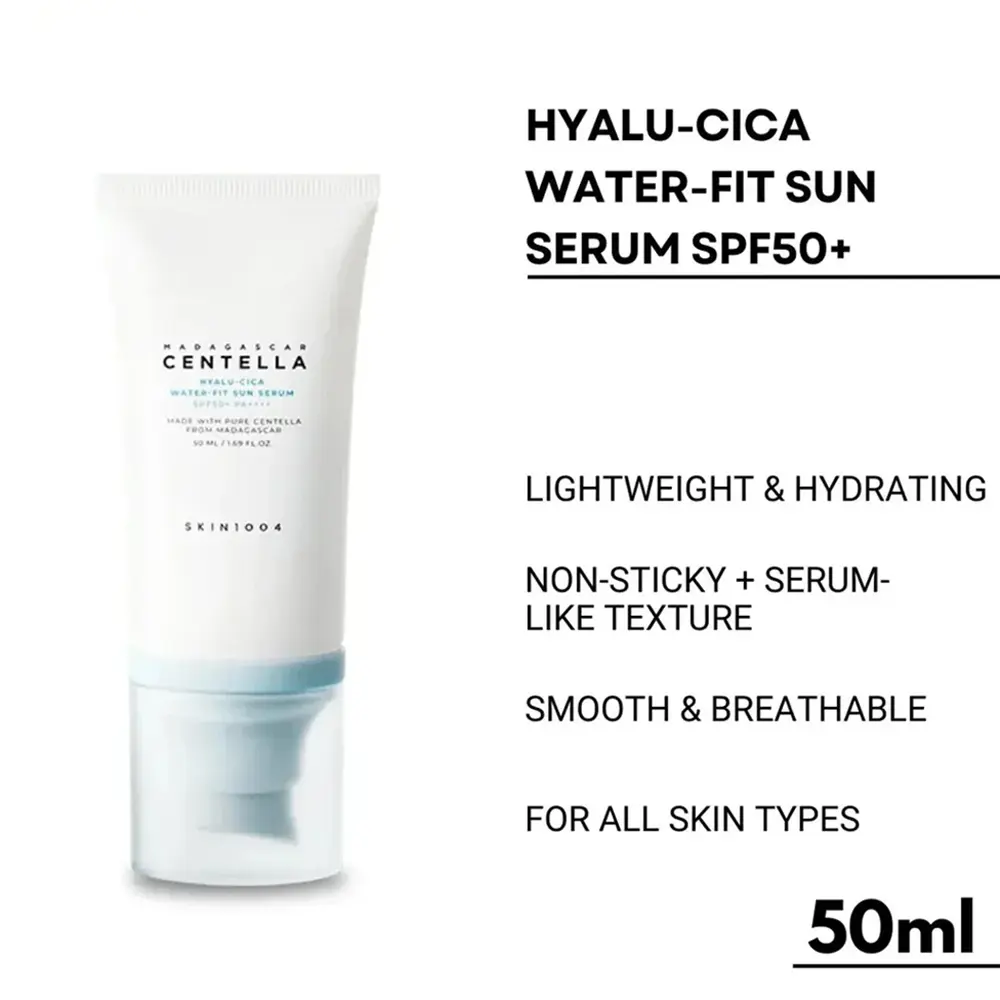 SKIN1004 Madagascar Centella - Hyalu-Cica Water-Fit Sun Serum SPF50+ PA++++ - 50ml - Image 4