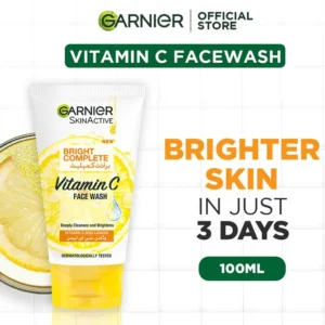 Garnier Bright Complete Vitamin C Face Wash 100ml