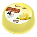 Glamorous Face Nail Polish Remover Wipes 40s - Yellow